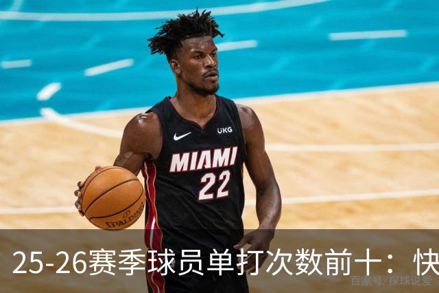 25-26赛季球员单打次数前十：快船登第一骑士登第三 东契奇最高效